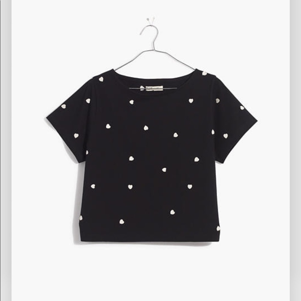 Madewell Heart Embroidered Setlist Boxy Tee
